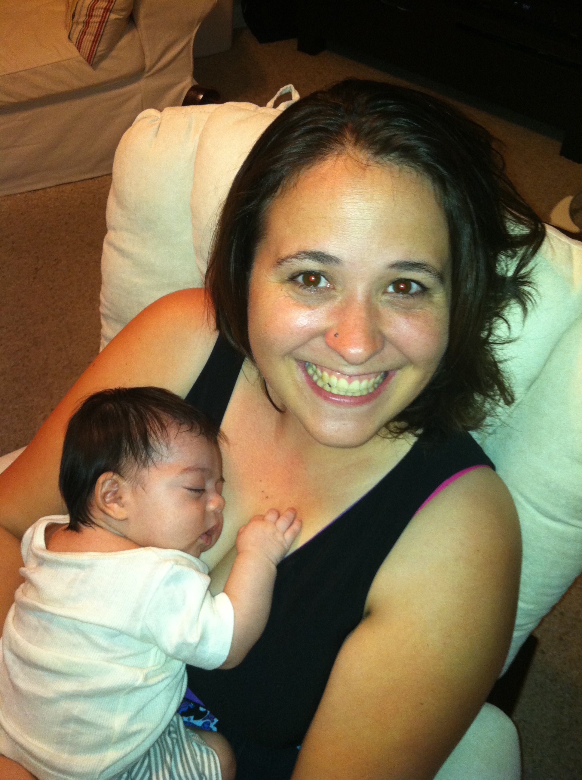 It's really amazing how babies just know instinctively how to snuggle