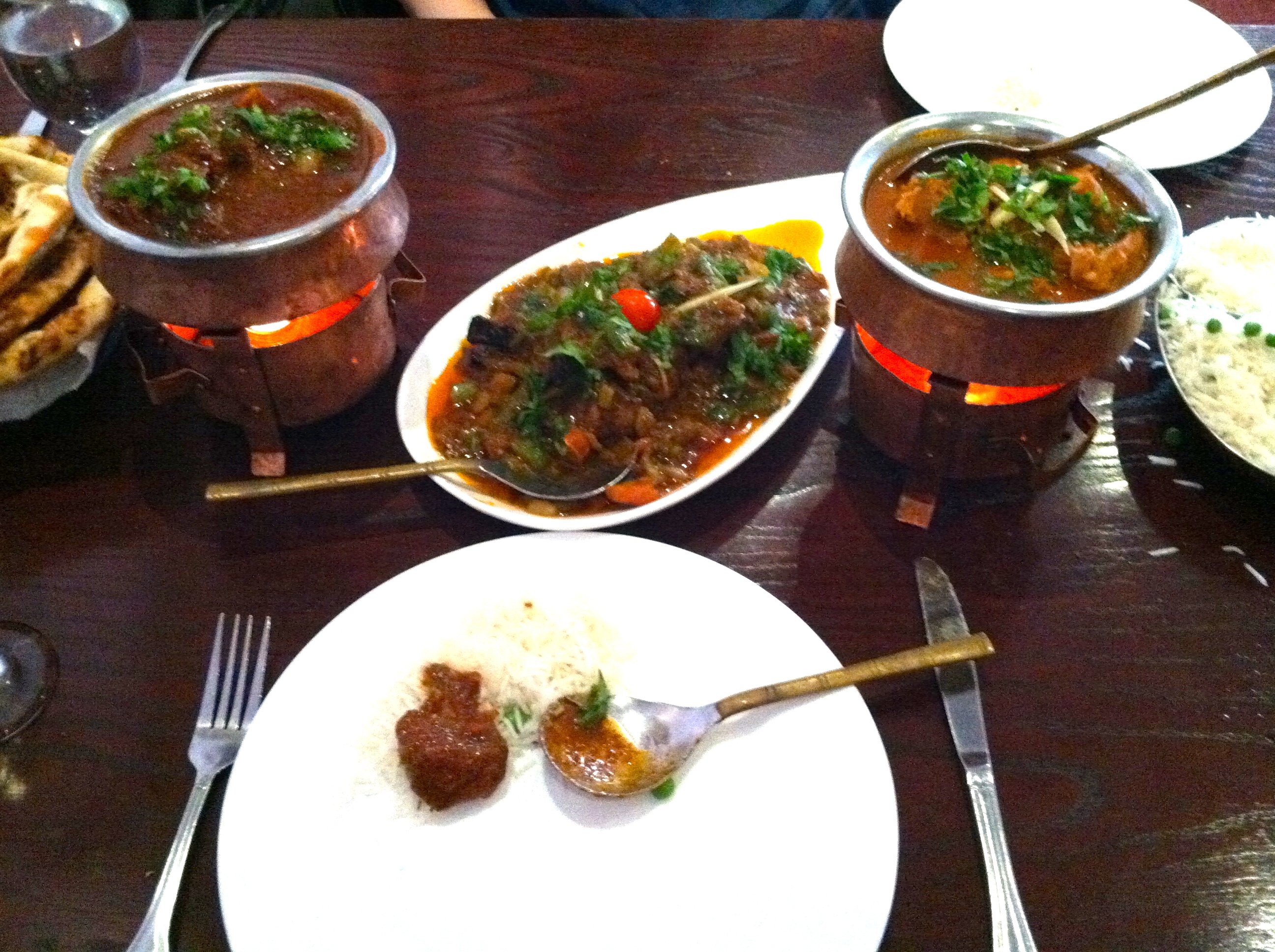 Joann and I have known each other almost our whole lives! It was her first time eating Indian food in AGES. 