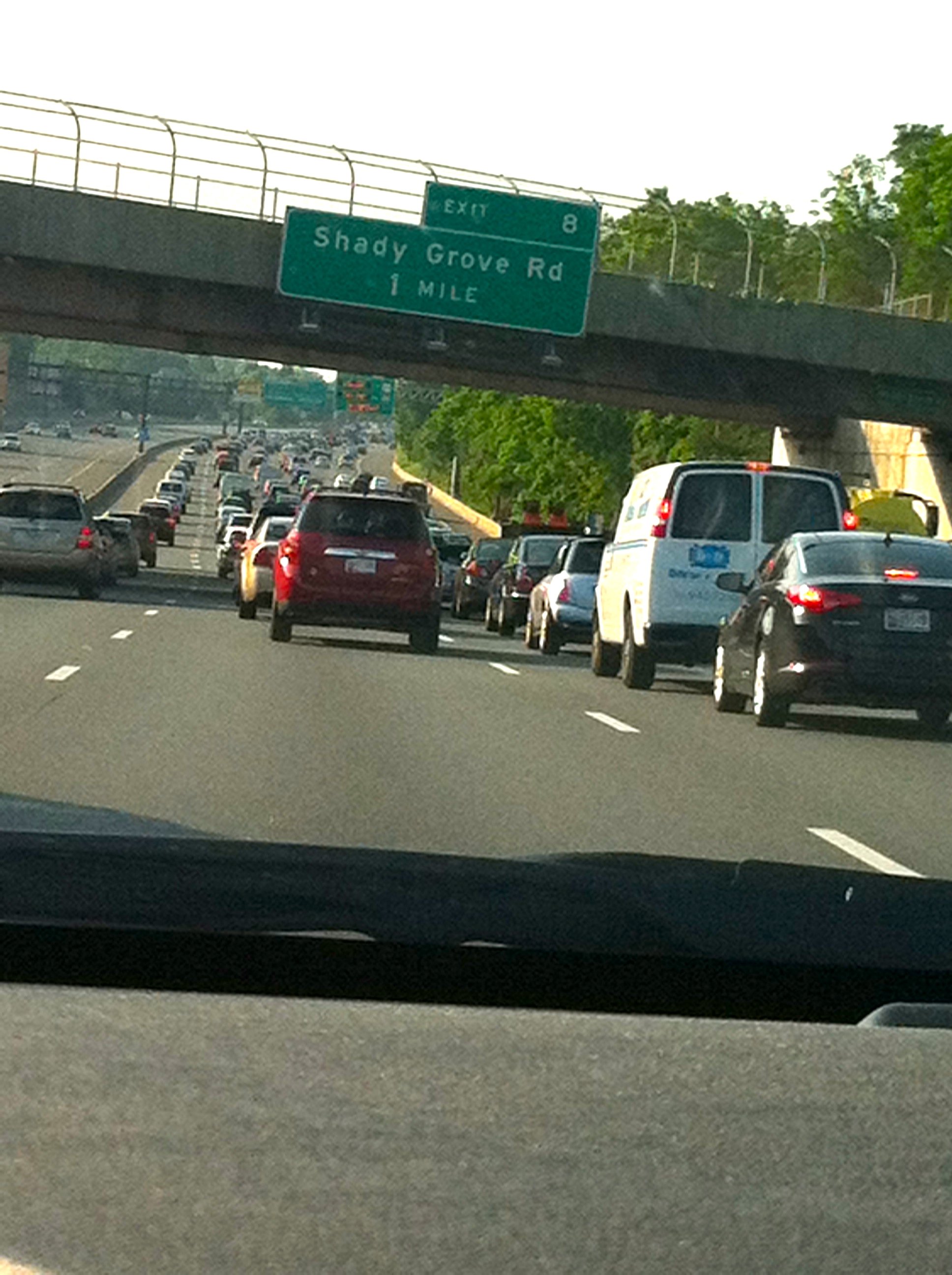 Normally I don't drive in rush hour traffic, but I did it for my favorite client. 