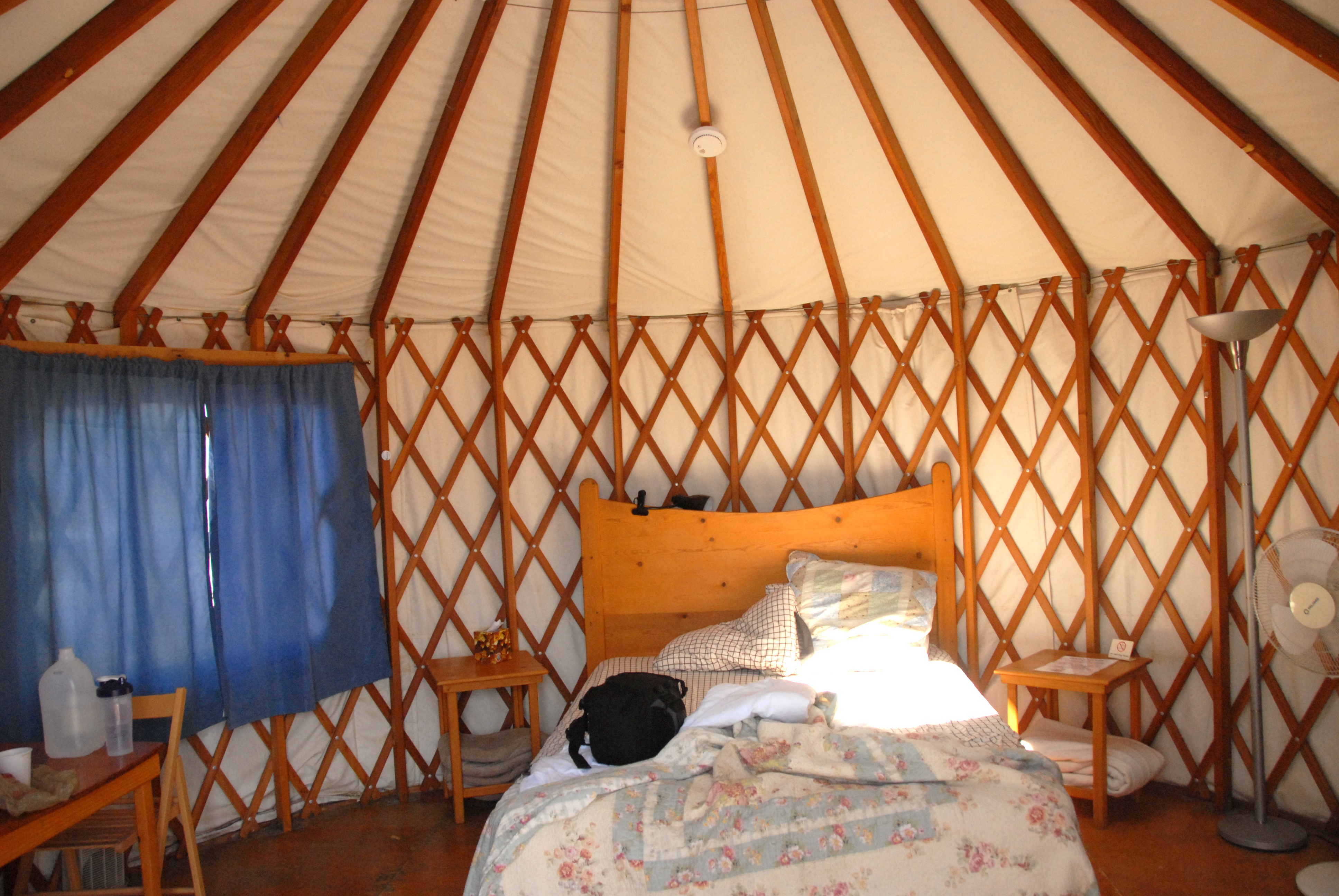We stumbled upon this yurt accidentally at a Hot Springs spa in Colorado and were able to stay the night at an AMAZING discount, thanks to Jeremiah, the friendly desk attendant. 