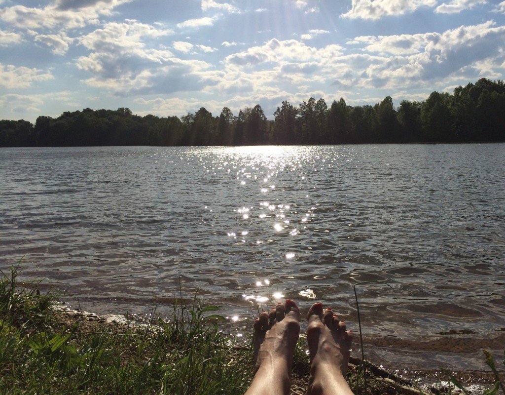 feet + water